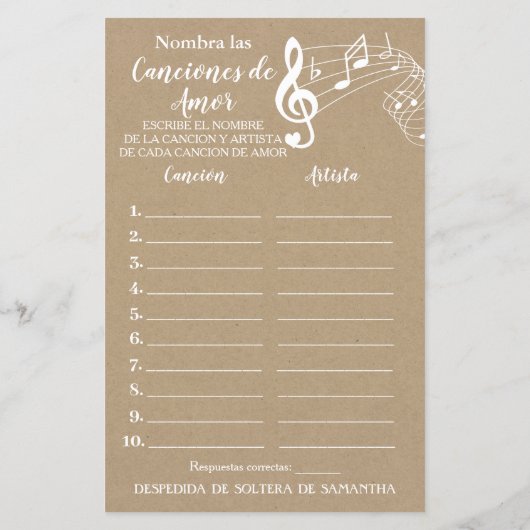 Noem dat liedje vrijgezellenfeest engels spaans sp (Achterkant)