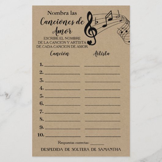 Noem dat liedje vrijgezellenfeest engels spaans sp (Achterkant)