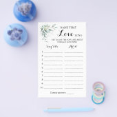 Noem dat liefdesliedje Groene decor Eucalyptus spe Flyer (Enkel)