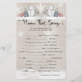 Noem dat nummer Snowman Baby shower (Voorkant)