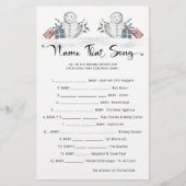 Noem dat nummer Snowman Baby shower (Voorkant)