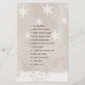 Noem dat nummer Snowman Baby shower (Achterkant)