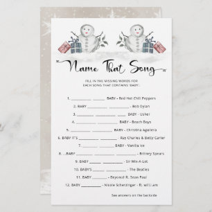 Noem dat nummer Snowman Baby shower