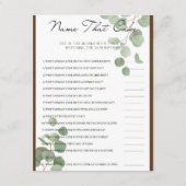 Noem dat taart bruids partij spel informatiekaartje (Voorkant)