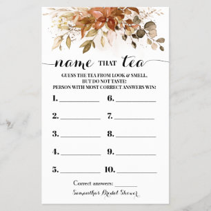 Noem dat Tea Autumn Eucalyptus Douche Game Kaart