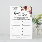 Noem dat Tea Marsala Flowers Vrijgezellenfeest Gam (Staand voorkant)