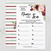 Noem dat Tea Marsala Flowers Vrijgezellenfeest Gam (Voorkant / Achterkant)