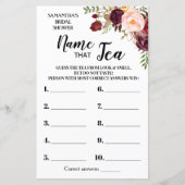 Noem dat Tea Marsala Flowers Vrijgezellenfeest Gam (Voorkant)