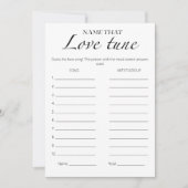 Noem dat Tune Minimalist Vrijgezellenfeest Game Ka Kaart (Voorkant)