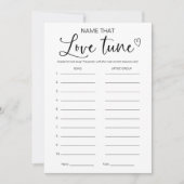 Noem dat Tune Vrijgezellenfeest spel Kaart (Voorkant)