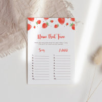 Noem dat tunespel, Berry Sweet Baby shower spel