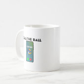 Noem De Bal Grappige Volleybalspeler Koffiemok (Voorkant links)