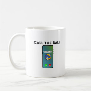 Noem De Bal Grappige Volleybalspeler Koffiemok
