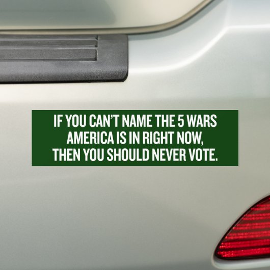 Noem de Bumpersticker van Wars (Op auto)