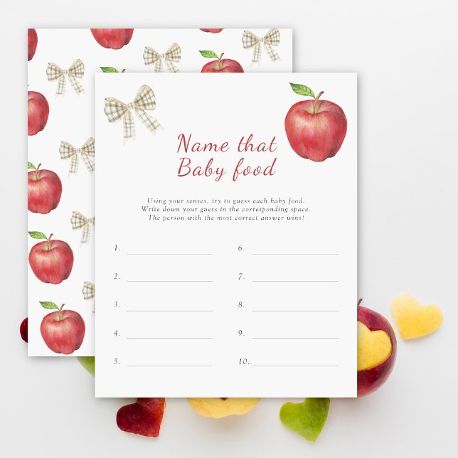 Noem die baby food - Apple baby shower (Creator heeft geüpload)