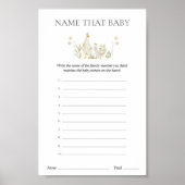 Noem die Baby Gekke Goose Baby shower spel Poster (Voorkant)