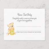 Noem die Baby Teddybeer en bij Informatiekaartje (Voorkant)