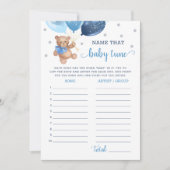 Noem die Baby Tune Baby shower Teddy Bear Kaart (Voorkant)