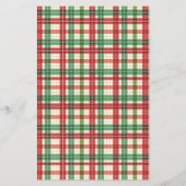 Noem die Christmas Tune Plaid Game Kaart (Achterkant)