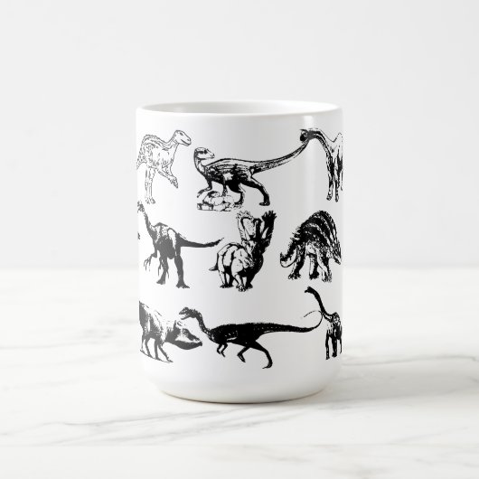 Noem die dinosaurus koffiemok (Center)