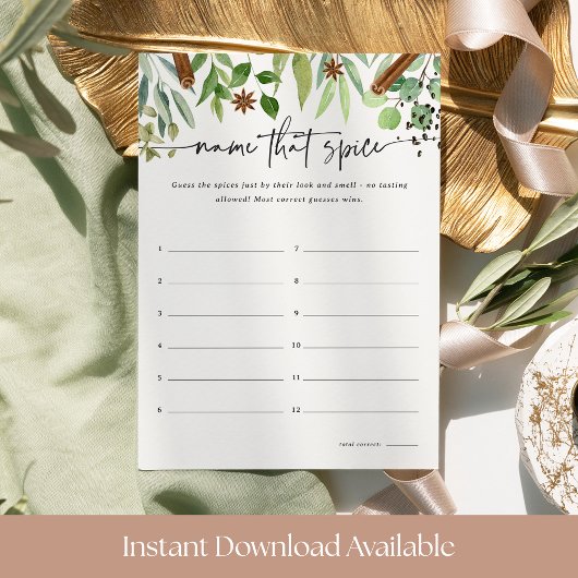 Noem die Spice Vrijgezellenfeest Game Kaart