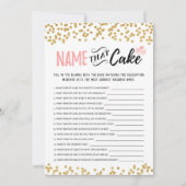 Noem die taart met Antwoorden spel Kaart (Voorkant)