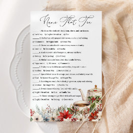 Noem Die Thee Kerst Thee Feest Vakantie Spel