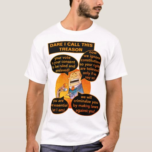 Noem dit verraad (licht) T-shirt (Voorkant)