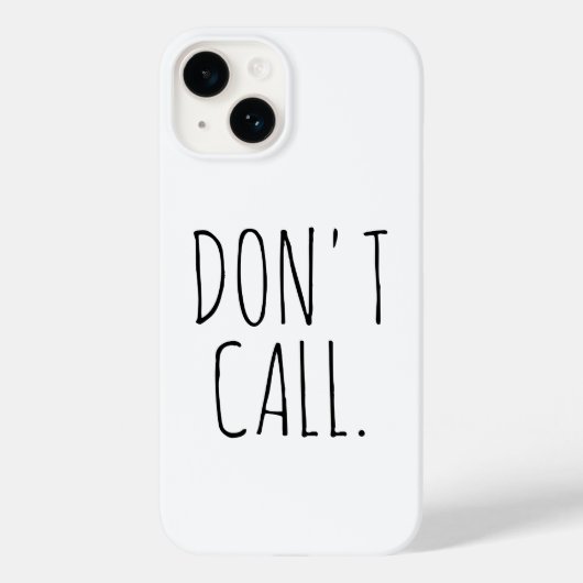 Noem geen geïnspireerde Introvert Sarcastic Dunn Case-Mate iPhone Case (Achterkant)