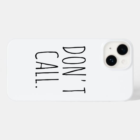 Noem geen geïnspireerde Introvert Sarcastic Dunn Case-Mate iPhone Case (Achterkant (horizontaal))