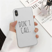 Noem geen geïnspireerde Introvert Sarcastic Dunn Case-Mate iPhone Case