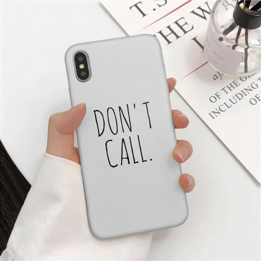 Noem geen geïnspireerde Introvert Sarcastic Dunn Case-Mate iPhone Case