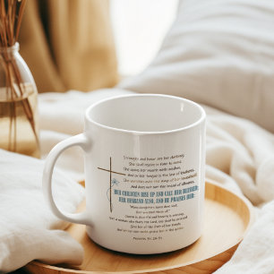 NOEM HAAR GEZEGENDE Moeder Vrouw Spreuken 31 Schri Koffiemok