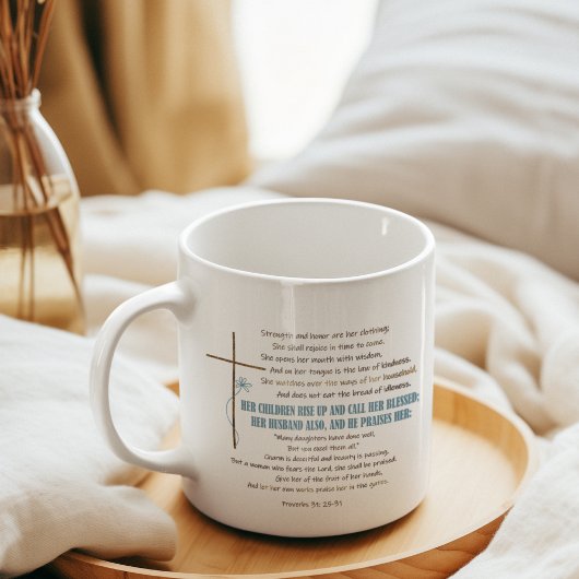 NOEM HAAR GEZEGENDE Moeder Vrouw Spreuken 31 Schri Koffiemok