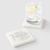 NOEM HAAR GEZEGENDE Moeder Vrouw Spreuken 31 Schri Stenen Onderzetter (Zijkant)