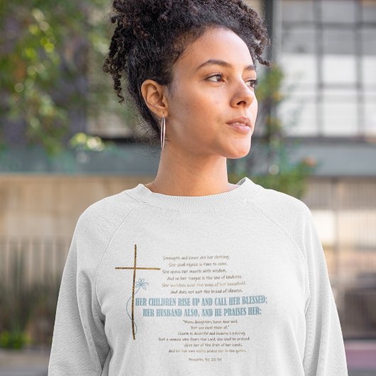 NOEM HAAR GEZEGENDE Moeder Vrouw Spreuken 31 Schri Trui