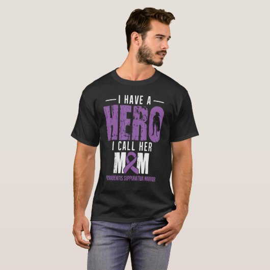 Noem haar moeder hidradenitis Suppurativa Awarenes T-shirt (Voorkant volledig)