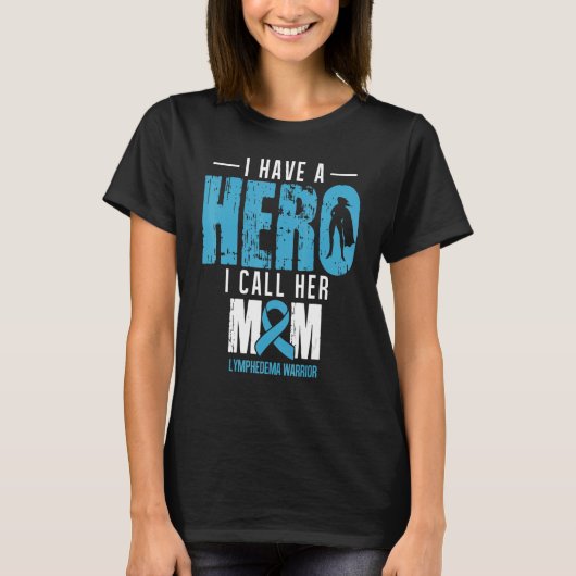Noem haar moeder Lymphedema Awareness Supporter Ri T-shirt (Voorkant)