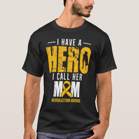 Noem haar moeder neuroblastoma Awareness Supporter T-shirt (Voorkant)
