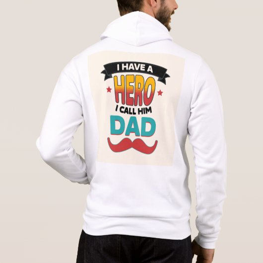 Noem hem maar pap hoodie stijlvol (Achterkant)
