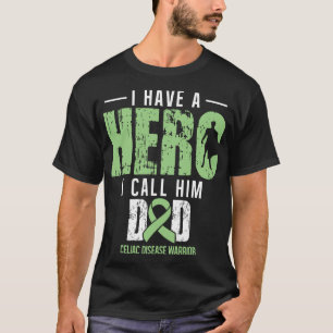 Noem hem papa-coeliakie bewustzijnsondersteuner r t-shirt