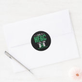 Noem hem papa - Traumatische hersenletsel bewustzi Ronde Sticker (Envelop)