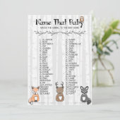 Noem het Baby-spel Kaart (Staand voorkant)