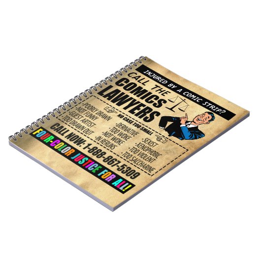 "Noem het Comics Lawyers" Notitieboek (Linkerzijde)