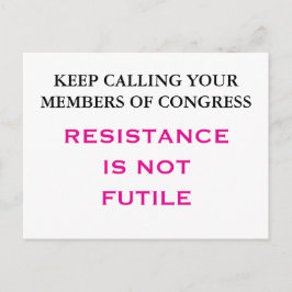 Noem het Congres verzet is niet nutteloos Briefkaart