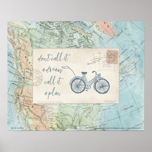 Noem het geen Dream, noem het een Plan Citaat Poster (Voorkant)