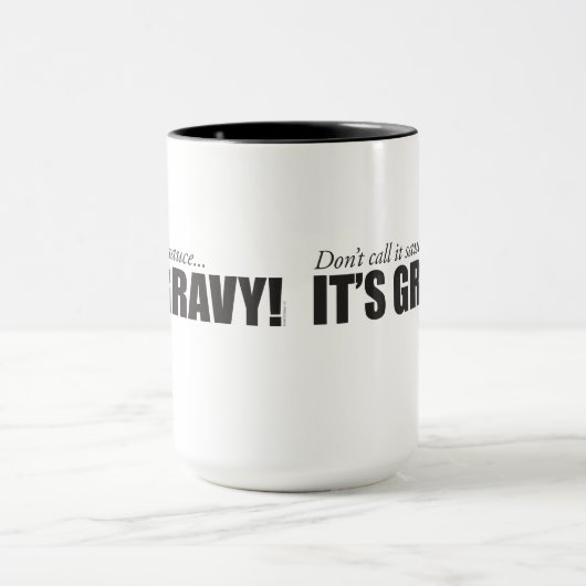 Noem het geen saus, het is GRAVY! Mok (Midden)