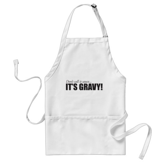 Noem het geen saus, het is GRAVY! Standaard Schort (Voorkant)
