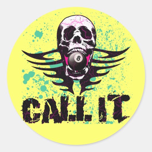 NOEM HET MAAR RONDE STICKER (Voorkant)