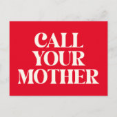 Noem je moeder grappig moeder citaat liefde rood briefkaart (Voorkant)